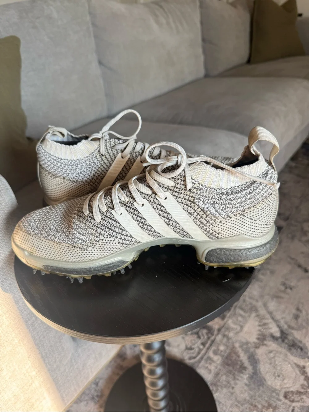 Adidas Tour 360 Boost Prime Knit Men’s Size 8 Gray Golf Shoes AC8527